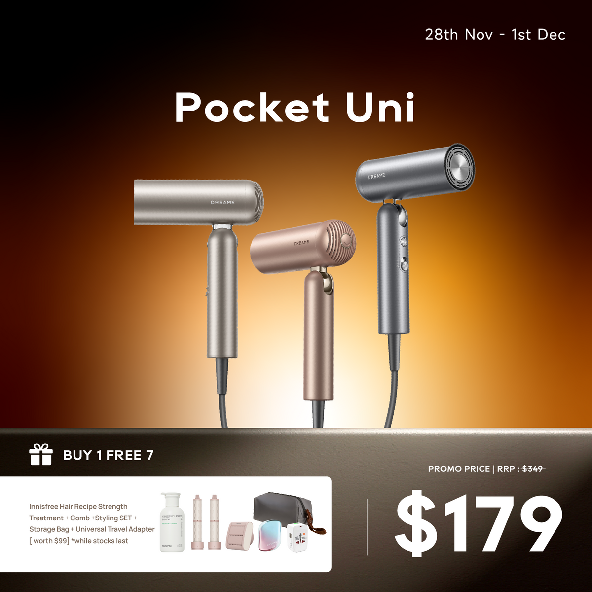 Dreame Pocket Uni Hairdryer