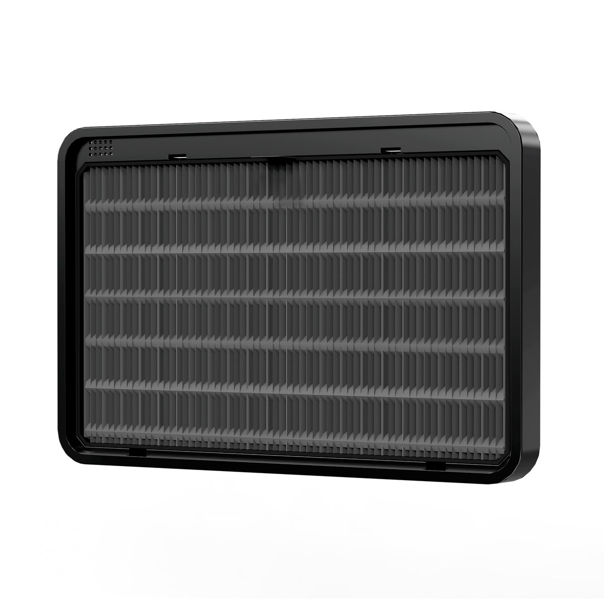 DB40 dehumidifier filter accessory—dark ridged vented panel