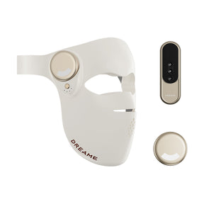 Dreame LED anti-aging facial mask with control dial and charging case