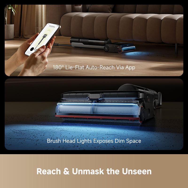 Cordless wet/dry steam vacuum with mop head and phone app control