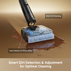 Steam Wet & Dry cordless vacuum Bodenkopf mit Wasser- und Schmutzaufnahme