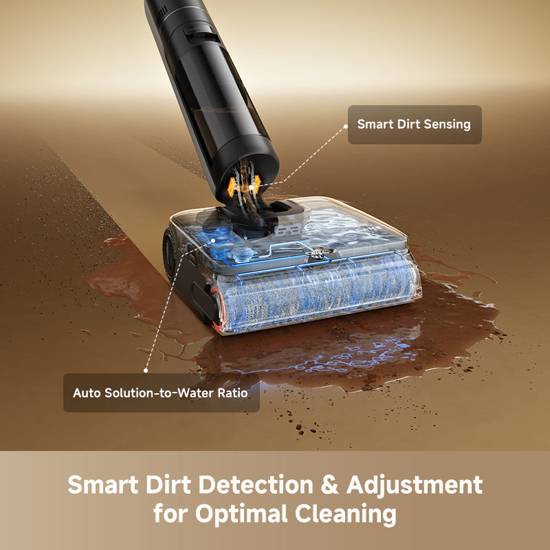 Steam Wet & Dry cordless vacuum Bodenkopf mit Wasser- und Schmutzaufnahme