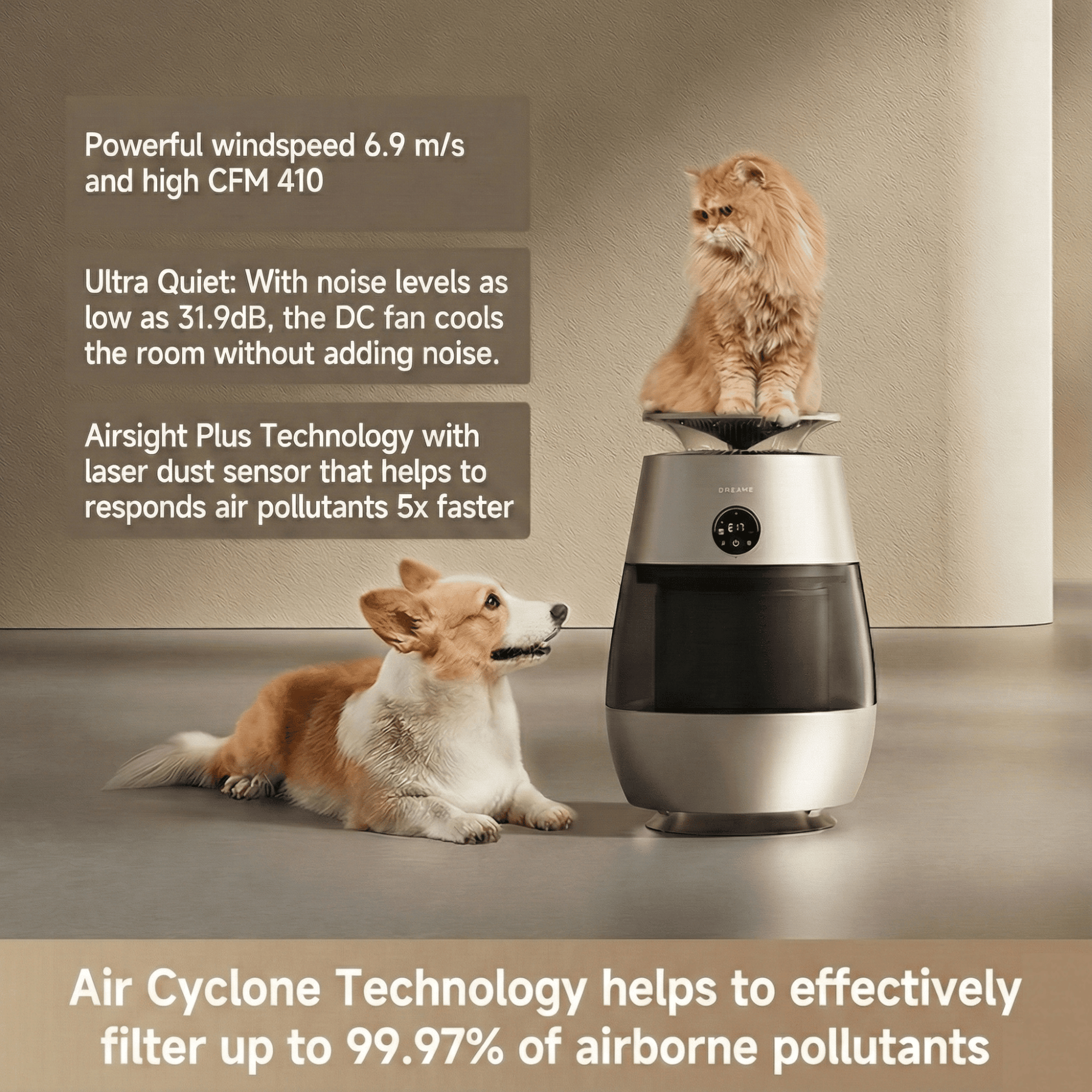 Dreame AP10 Pet Air Purifier Fan