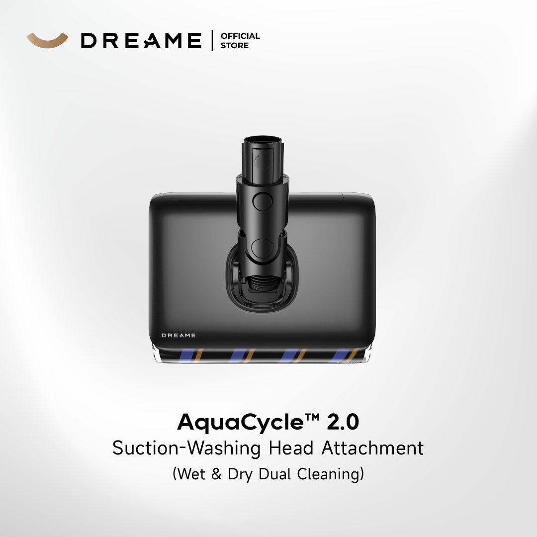Dreame AquaCycle 2.0 suction-washing head attachment, front view