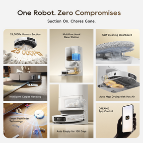 Robot vacuum and multifunction base station with mop drying and app control