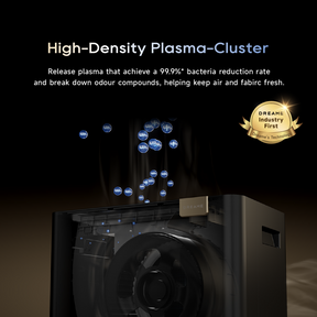 DB40 dehumidifier & purifier, high-density plasma-cluster airflow inside unit diagram