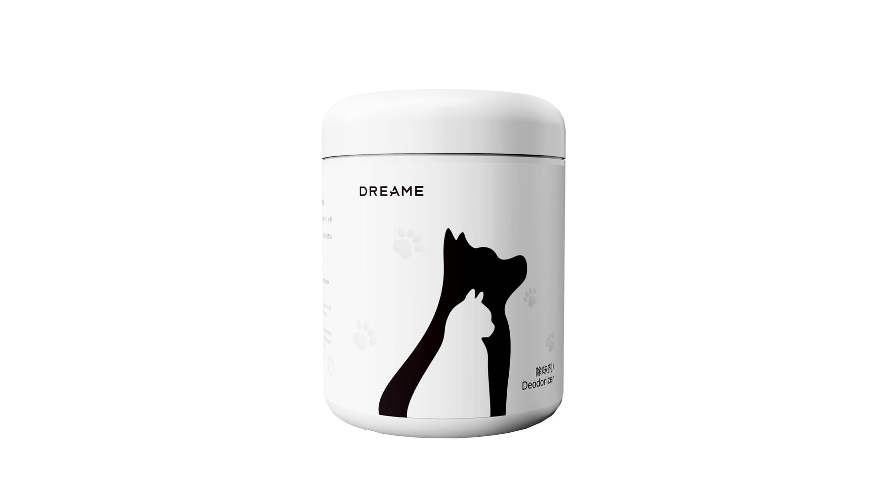 White deodorizer canister with cat graphics for AP10 pet air purifier