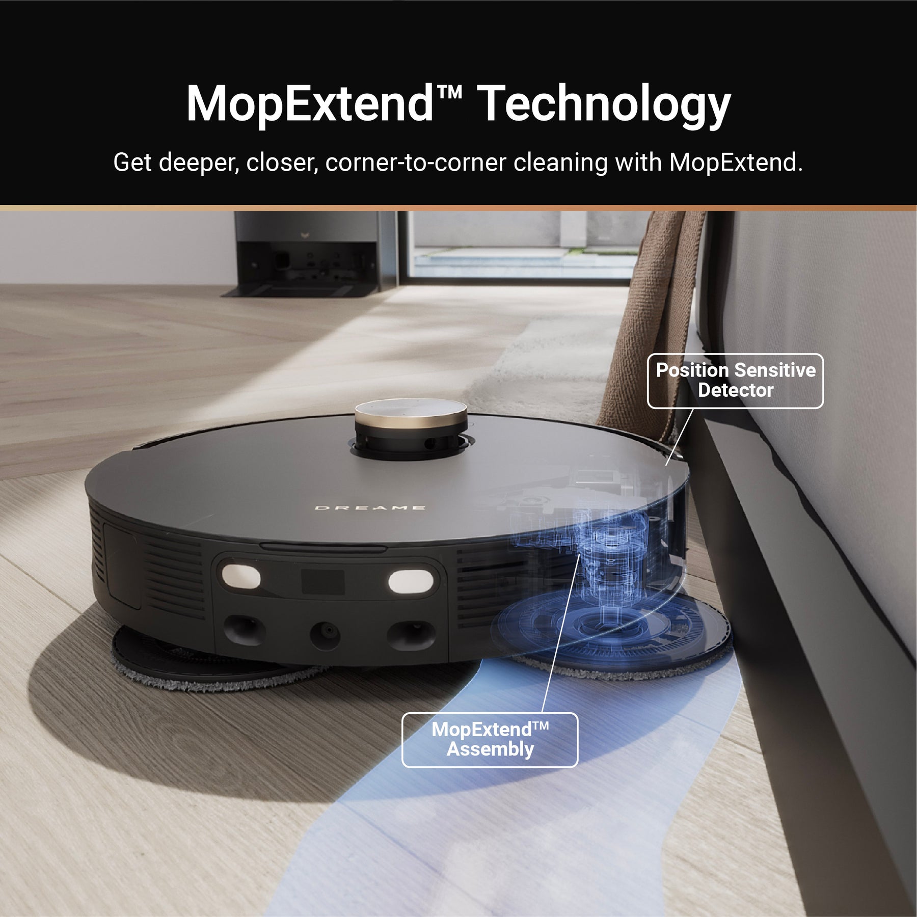 Dreame L20 Ultra Robot Vacuum and Mop with Mop-Extend, Auto Mop Removal &  Raising, Washing and Drying, 7000Pa Suction, Self-Emptying, Self-Refilling