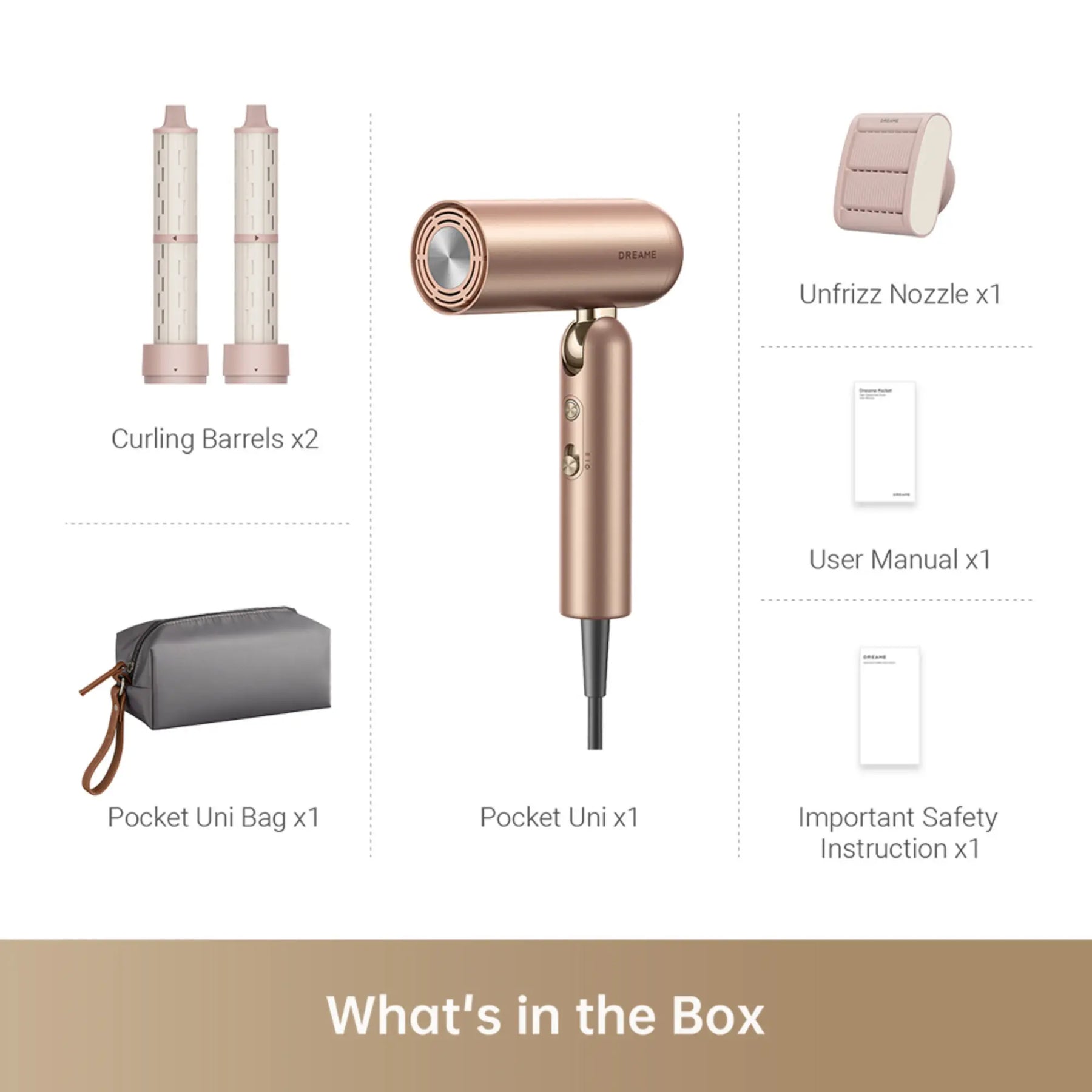 Dreame Pocket Uni | Universal Voltage Hair Dryer for Travel Dreame Pocket Uni | Universal Voltage Hair Dryer for Travel
