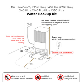 Dreame Water Hookup Kit