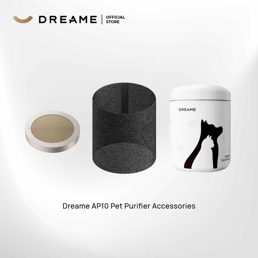 Pet air purifier accessories set: scratching pad, filter cylinder, deodorizer jar