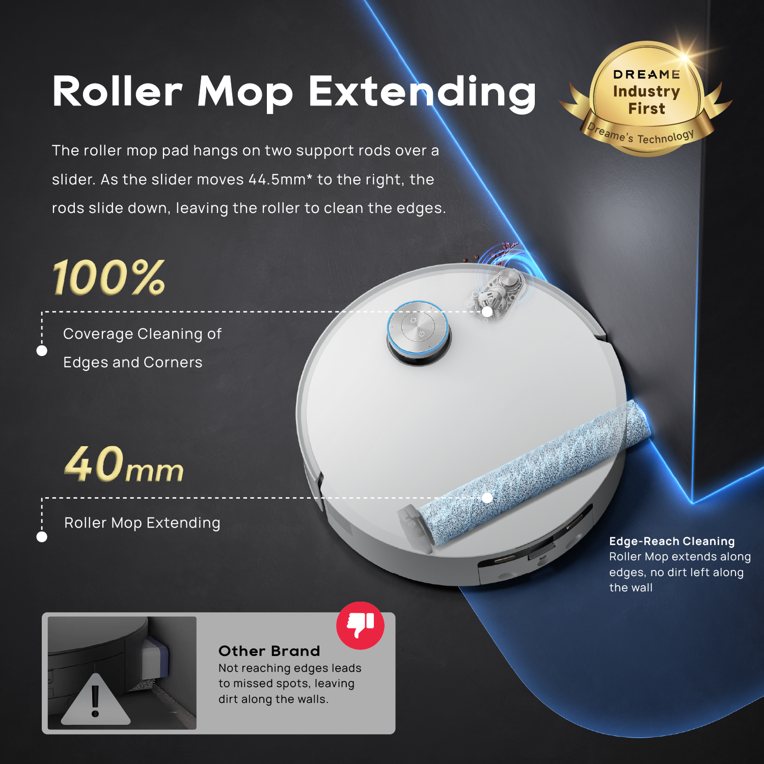 Dreame Aqua 10 Roller Robot Vacuum and Mop