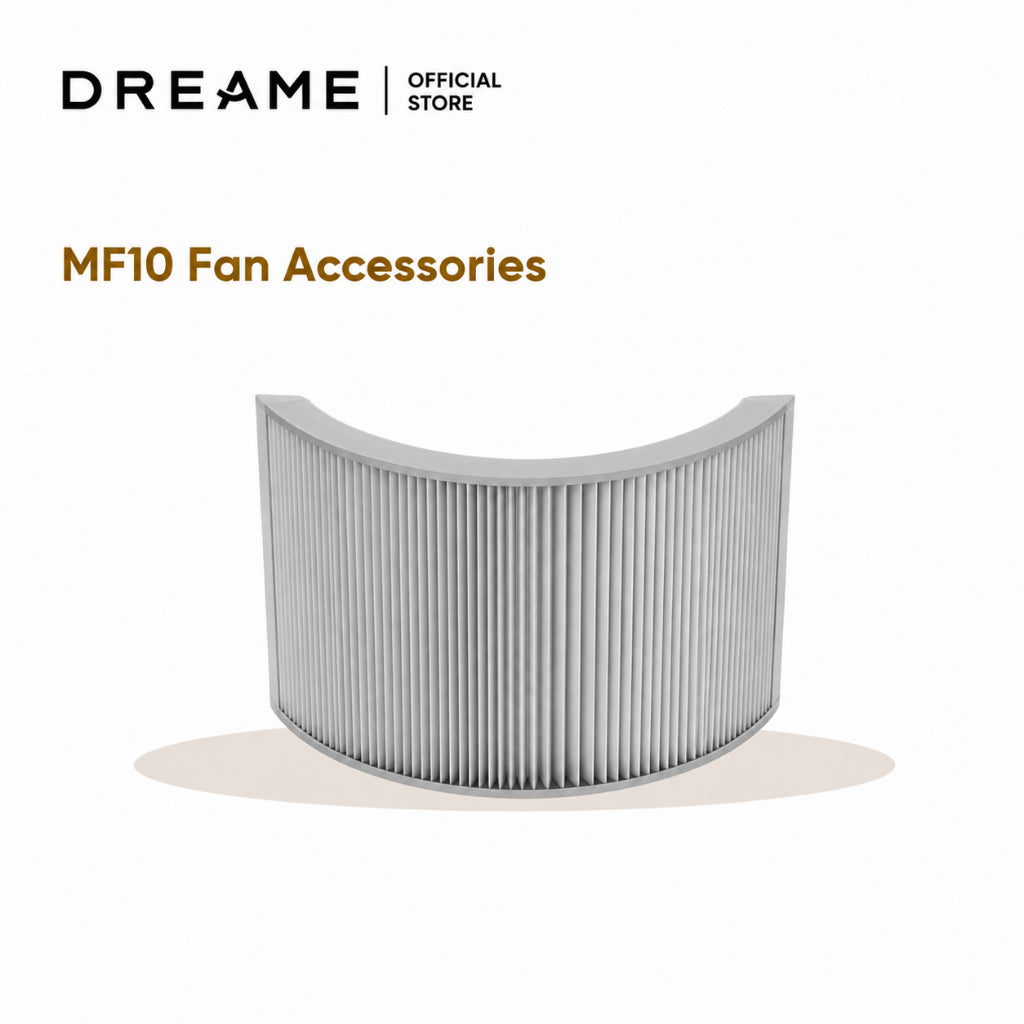 Pleated gray filter panel for MF10 fan accessory