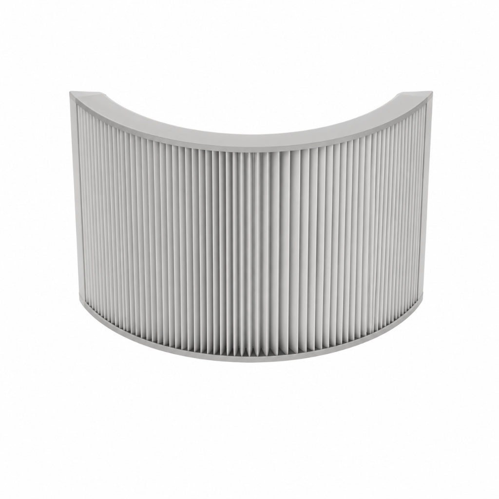 Gray pleated air filter cartridge for Dreame bladeless fan MF10