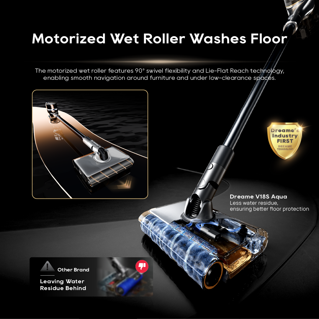 Dreame V18S Aqua Cordless Stick Wet & Dry Vacuum